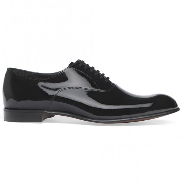 Kelly Oxford Dress Shoe in Black Patent Leather (F Fit)