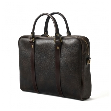Laptop Bag in Bronze Grain Leather