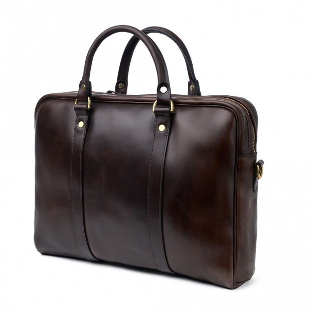 Laptop Bag in Chicago Tan Chromexcel Leather