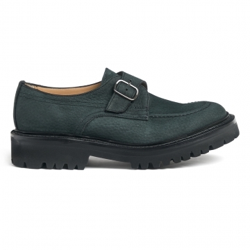 Maeve M Monk Shoe in Liquorice Black Grain Nubuck