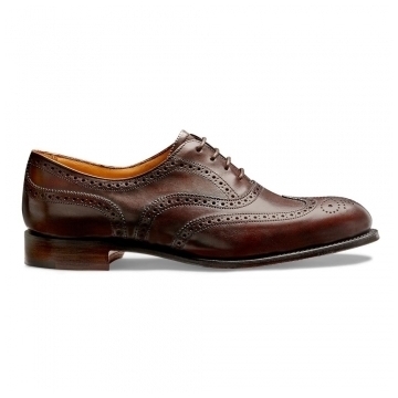 Maisie Wingcap Oxford Brogue in Mocha Calf Leather