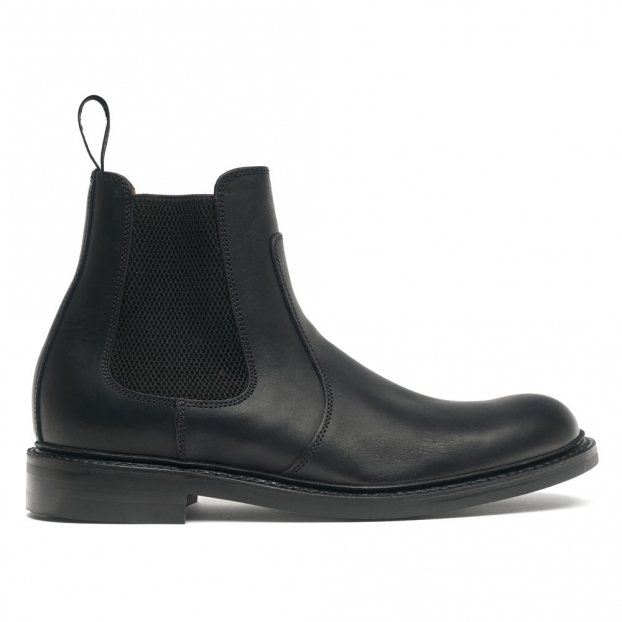 Mohawk II R Chelsea Boot in Black Pull Up Leather
