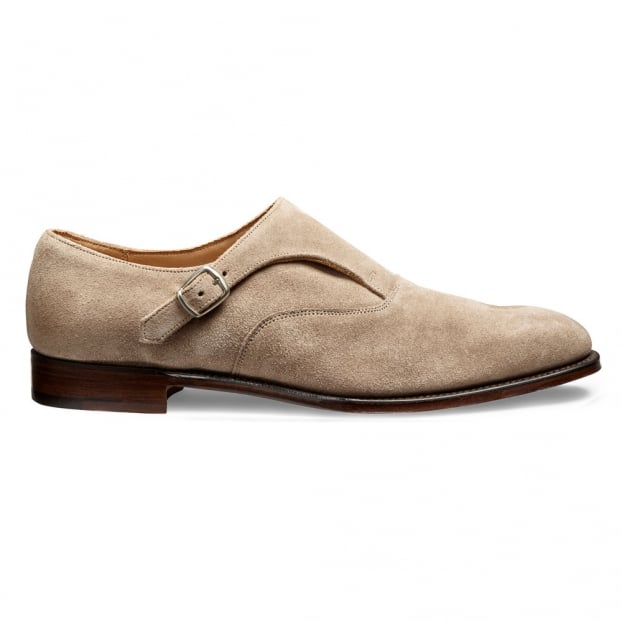 Moulton Monk Shoe in Mink Suede