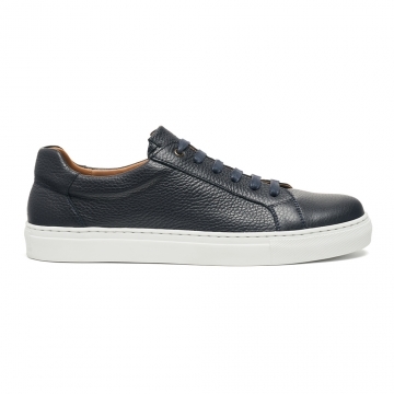 Otis Trainer in Navy Grain Leather