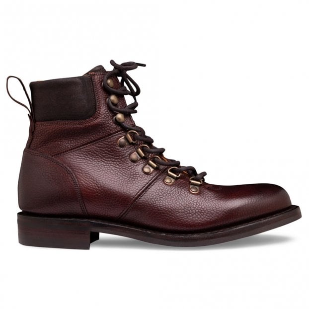 Penny R Hiker Boot in Burgundy Grain Leather