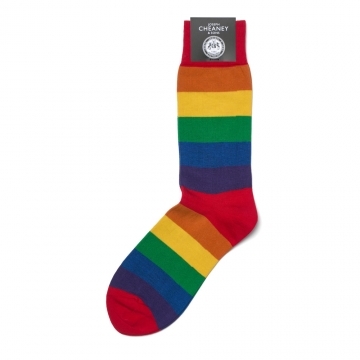 Rainbow Stripe Cotton Socks
