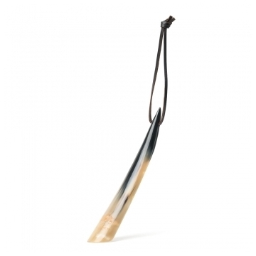 Shoe Horn With Leather Thong - 11-12 Inches