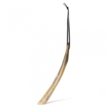 Shoe Horn With Leather Thong - 15-16 Inches