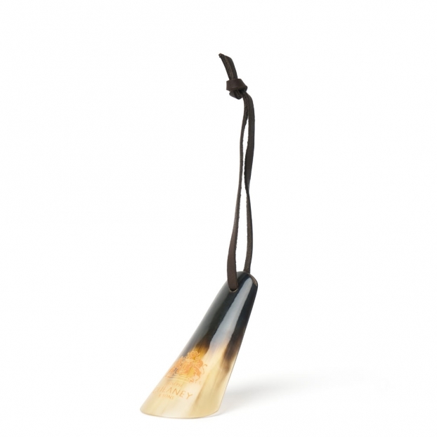 Shoe Horn With Leather Thong - 4 Inches