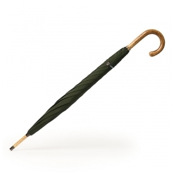 Soild Hickory Stick Umbrella in Dark Green