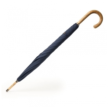 Soild Hickory Stick Umbrella in Navy