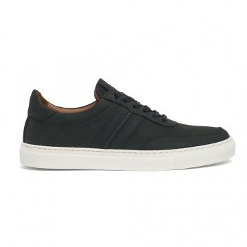 Steel Trainer in Black Nubuck