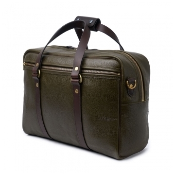 Traveller Bag in Olive Grain Leather